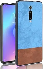 LYX Shockproof Color Matching Denim PC + PU + TPU Protective Case for Xiaomi Redmi K20/Redmi K20 Pro/Xiaomi Mi 9T/9T Pro(Black) Shockproof (Color : Blue)