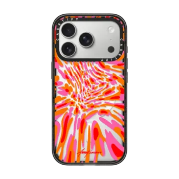 iPhone 17 Pro Impact Case MagSafe Compatible Wavy Flowers