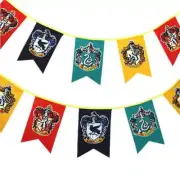 Harry Potter Bunting Flag Banner Gryffindor Hogwarts Slytherin Ravenclaw 4 teams