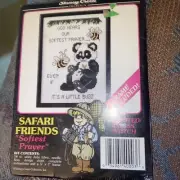 Stoney Creek Counted Cross Stitch Pattern Safari Friends Panda 'Softest Prayer'
