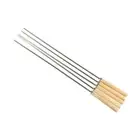 10pcs/set Anti-scald Flat Barbecue Skewers Home Commercial Use