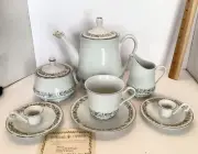 23pc Mikasa "Montclair" G9059 Tea pot, Cream & Sugar, Candle Holders, 8 C&S NIB