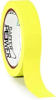 Labeling Tape - Fluorescent Yellow - Clean Removable Adhesive Tape | Console Tape for Light Control Board, DJ Mixing Board, Audio Mixer, Arts and Crafts, Office Products, Ink Pens and Markers |