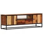 Solid Reclaimed Wood and Steel TV Cabinet 120cm Plasma Stereo Stand vidaXL
