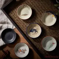 在飛比找蝦皮購物優惠-廠商直銷【日式餐具 日式碗盤】釉下彩陶瓷調味碟小喫小菜圓形碟