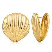 Small Shells Shaped Earring Vintage Ear Studs Simple Hoop Earring Jewelry