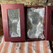 2-Oleg Cassini crystal glass bottle stopper, NIB