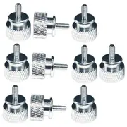 10Pcs/Lot UNC6 -32 M3.5 Hand Screw for GPU Holder PSU Computer Case Side Panel Screws PC Assemble W Silver