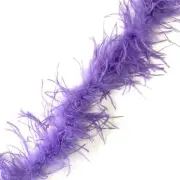 Ostrich & Marabou Feather Boa - Purple