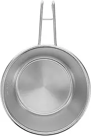 Abaodam Stainless Steel Outdoor Camping Bowl Portable Cup with Hook Handle for Hiking Versatile Use as Soup Bowl Lightweight and Compact for Outdoor Dining Needs