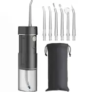Oral Irrigator Water Flosser for Teeth Portable IPX7 Waterproof Rechargeable Dental Oral Flossing Irrigator With Travel Bag