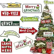 RINOLY 18PCS Christmas Ornaments for Christmas Tree Decor, Christmas Tree Ornaments for Xmas Party Supplies