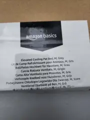 Amazon Basics Cooling Elevated Pet Bed, medium Grey