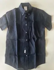 NWT. Brooks Brothers Linen Shirt. Short Sleeve. 100% Irish Linen. Blue. XSmall