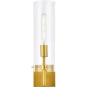 Living District LD2362BR Savant 1 Light 7 inch Brass Bath Sconce Wall Light