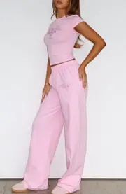 Protecting What's Mine Track Pants Pink
