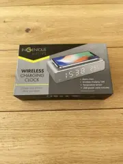 INGENIOUS WIRELESS CHARGING ALARM CLOCK IPHONE ANDROID**NEW**