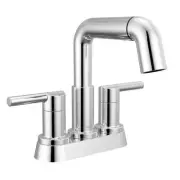 NEW! Delta 25849LF-PD Nicoli Centerset 2-Handle Bathroom Pull-Down Faucet Chrome