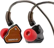 Linsoul 7Hz x Crinacle Zero:2 in Ear Monitor, Updated 10mm Dynamic Driver IEM, Wired Earbuds Earphones, Gaming Earbuds, OFC IEM Cable with Microphone for Musician(Typec MIC) (Orange)