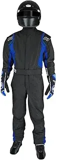 K1 Precision II Youth Nomex® Fire Suit - SFI 3.2A/5 - Black, Blue - 3XS