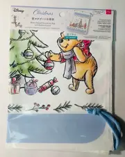 Daiso Disney WINNIE THE POOH BOOT DRAWSTRING GIFT BAG (Holiday) -New *US Seller*