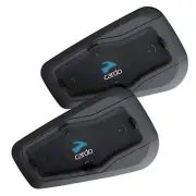 Cardo Freecom 1 + Plus Duo Rider Motorcycle Bluetooth Intercom Headset