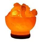 UMEKEN HONPO Rock Salt Lamp Round Chunk Type Himalayan Socket Powe ... Brand New