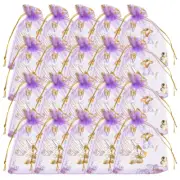 50 Pcs Candy Bags Small Drawstring Pouch for Jewelry Bronzing