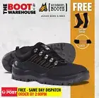 Mongrel Work Boots 390080, Aluminum Safety Toe Cap, Black/Grey 'NEW STYLE'