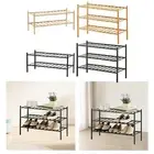 Shoe Shelf Shoe Storage Organizer Corner Display Rack Portable Bamboo Shoe Rack