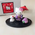 日本京都限定HELLO KITTY水無月祈福晴天娃娃擺飾景品 陶瓷製