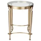 NEW Cafe Lighting Jak Glass Side Table Gold