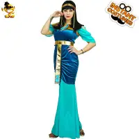 在飛比找Yahoo!奇摩拍賣優惠-萬圣節成人埃及皇后服裝大人埃及艷后派對演出舞台表演服分銷