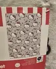 Hello Kitty Bows & Stars Pink Plush Blanket 60 By 90 Twin Size But Fits Full