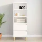 vidaXL Highboard White 40x36x110 cm Engineered Wood BMG