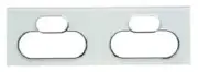 Clipsal 4000-SERIES SATURN COVER For Quad 4025H2 Switched Socket OCEAN MIST