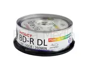 25 x Intact Blu-ray BD-R DL 6x 50GB GLOSSY Printable High Capacity Blu ray Disc