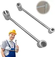 2pcs Double-Head Adjustable Door Hinge Repair Spanner for Round Bolt Standard Gauge 1 x 14-18mm,1 x 23-25mm