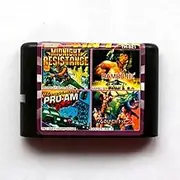 Royal Retro 4in1 Midnight Resistance+Rambo III+Pro-am Championship+Golden Axe II 16 bit SEGA MD Game Card For Sega Mega Drive For Genesis