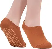 [Minmex] Yoga Socks for Women 1 Pairs Thin Non Slip Grip Socks for Pilates,Hospital,Ankle,Barre Anti Skid Socks