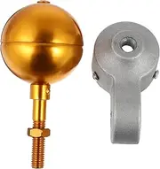 MERRYHAPY 1 Set Aluminum Alloy Flagpole Head Accessories Durable Flagpole Cap with Ball for Outdoor Use Weather Resistant Easy to Install