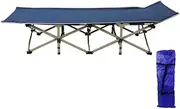 HIKOAN Outdoor Ultralight Portable Folding Sleeping Bed Office Siesta Noon Break Bed Oxford Cloth Camping Hiking Sleeping Bed
