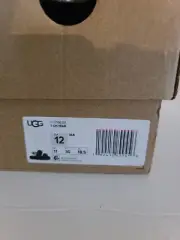 UGG Oh Yeah Slide Sandals -Girls Kid Size US 12 Nwt ( BLACK ) FURRY & SOFT