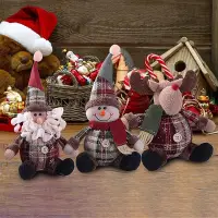 在飛比找Yahoo!奇摩拍賣優惠-聖誕節 聖誕節掛飾 聖誕節服裝 耶誕節可愛雪人麋鹿公仔 聖誕