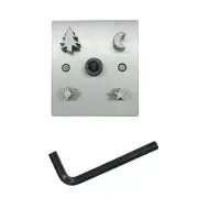 Disc Cutter Christmas Special with 4 Shapes TREE-MOON-STAR-FLASH - 12mm to 22mm