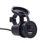 Motorcycle USB Charger DC 12V Single Port USB Car Charger with and Indication