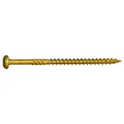 #9 x 3" Tan XL1500 Coated Steel Star Drive Pan Head Saberdrive Deck Screws