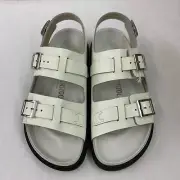 Birkenstock New w/ Box Cannes White Natural Leather Exquisite Regular SelectSize