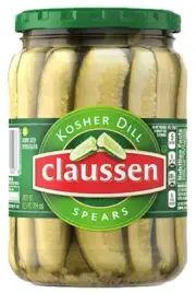Claussen Deli-Style Kosher Dill Pickle Spears, 24 fl. oz. Jar