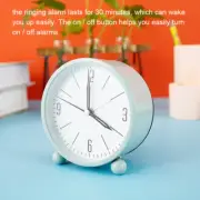 Silent Sweep Alarm Clock Analogue Vintage Retro Loud B-ell Clocks Bedside Desk·-